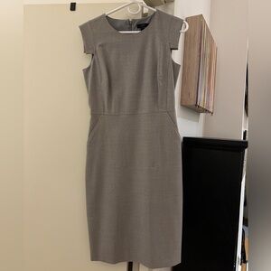 J. Crew Classic Gray Midi Dress